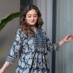 Women's Pure Cotton Paisley Printed Tunic Top – Comfortable Everyday Wear