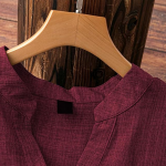 Women's Linen Blend Solid Regular Fit Tunic Top | Kurti for Women